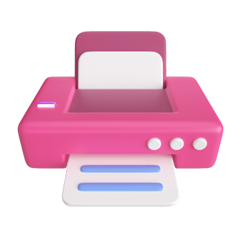 Printer 3D Illustration Icon png