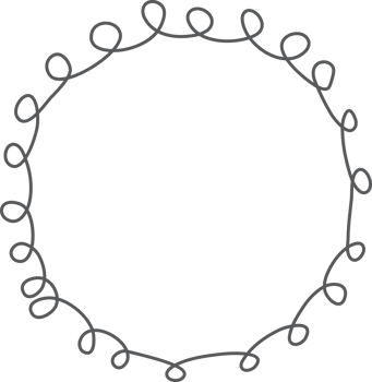 fuzzy doodle line art frame png