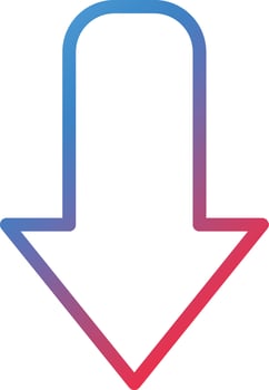 Down Arrow Icon Style vector