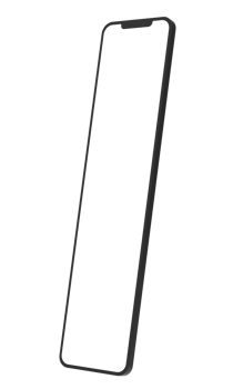 Extreme Long Mobile Phone Template Mockup Isolated on transparent background. png