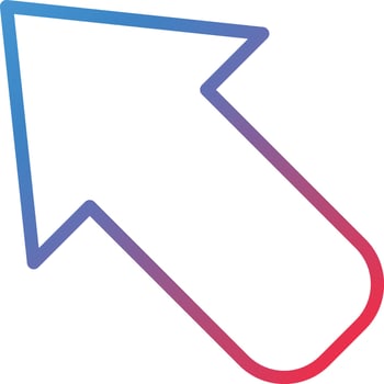 Up Left Icon Style vector