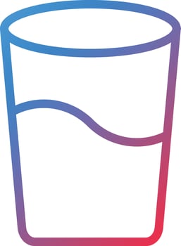 Water Glass Icon Style vector