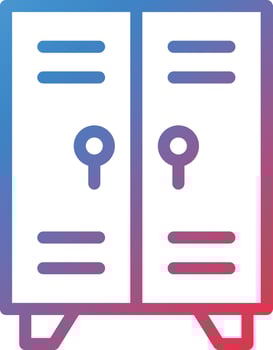 Lockers Icon Style vector