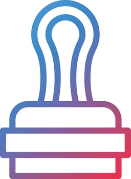 Stamp Icon Style vector