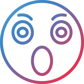 Surprised Icon Style vector
