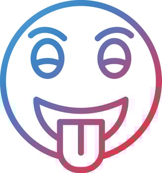 Tongue Out Icon Style vector