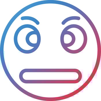 Rolling Eyes Icon Style vector