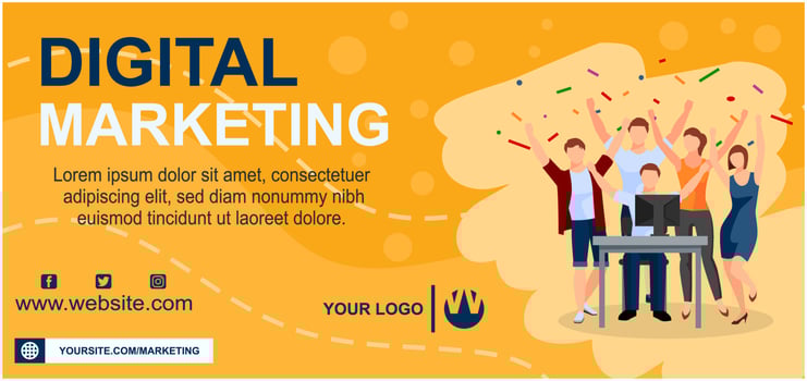 business and marketing banner template vector