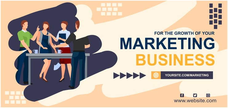 business and marketing banner template vector