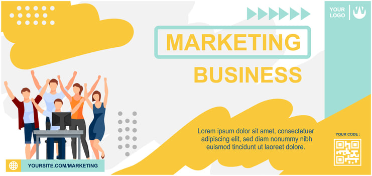 business and marketing banner template vector