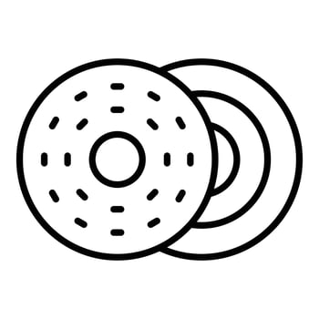 Bagel Icon Style vector