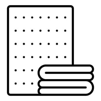 Microfiber Cloth Icon Style vector