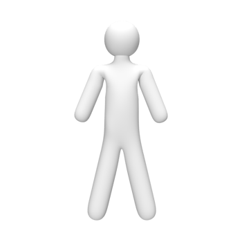 3D People Pose . Rendered object illustration png