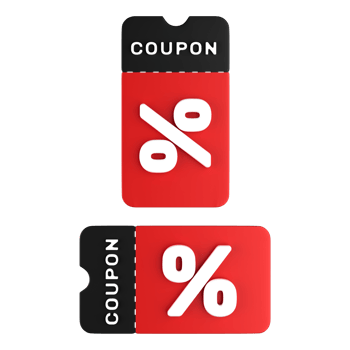 Discount Coupon 3D png