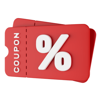 Discount Coupon 3D png