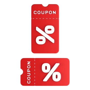 Discount Coupon 3D png