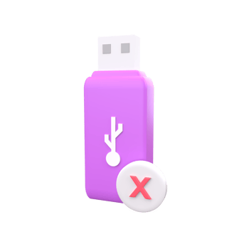 3D Flash disk . Rendered object illustration png