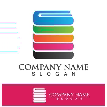 Digital book logo icon technology vector