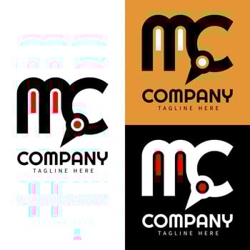 Letter MC Logo vector
