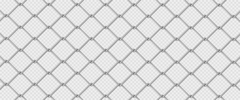 Metal fence mesh, pattern steel wire grid vector