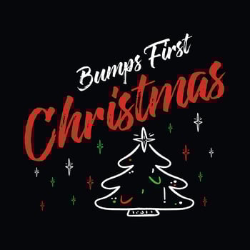 first christmas design vector