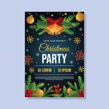 Christmas Party Poster vector