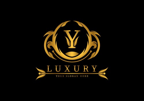 Letter Y Luxury Logo Template Decoration vector