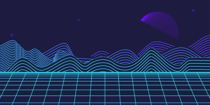 Retro background futuristic landscape 1980s style. Digital retro landscape cyber surface. 80s party background . Retro 80s fashion Sci-Fi Background. Digital Cyber Surface. vector