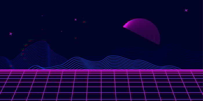 Retro background futuristic landscape 1980s style. Digital retro landscape cyber surface. 80s party background . Retro 80s fashion Sci-Fi Background. Digital Cyber Surface. vector