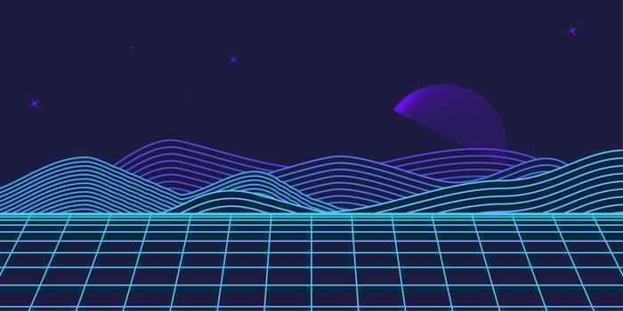 Retro background futuristic landscape 1980s style. Digital retro landscape cyber surface. 80s party background . Retro 80s fashion Sci-Fi Background. Digital Cyber Surface. vector