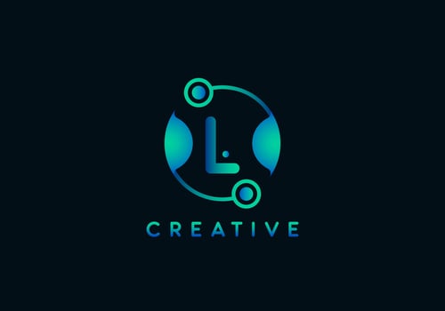 Initial Letter L Technology Logo vector