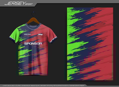 Jersey sports t-shirt. Soccer jersey mockup for soccer club. Suitable for jersey, background, poster, etc. vector