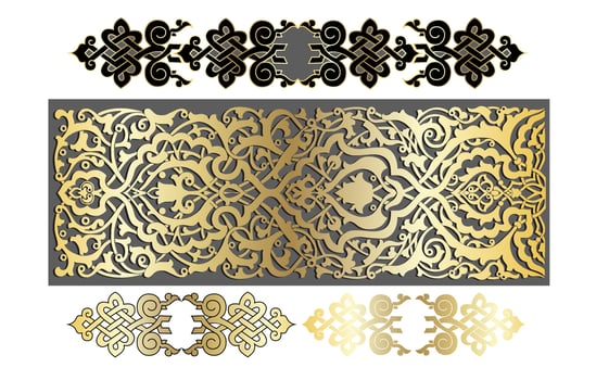 Vector damask vintage baroque scroll ornament swirl. Victorian monogram heraldic shield swirl. Retro floral leaf pattern border foliage antique  acanthus calligraphy engraved tattoo.Tile decor element