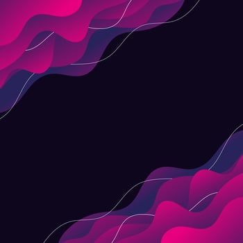 Pink Abstract Background. Pink-purple Waves. Square wallpaper. Gradient. White lines. Pattern. vector