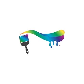 Paint Logo Template vector icon