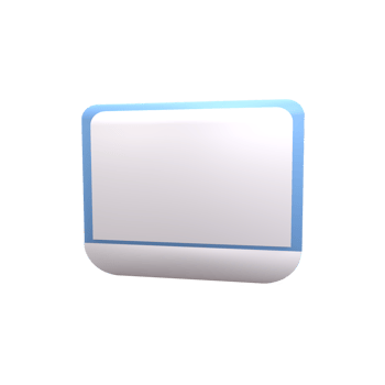 3D Computer screen. Rendered object illustration png
