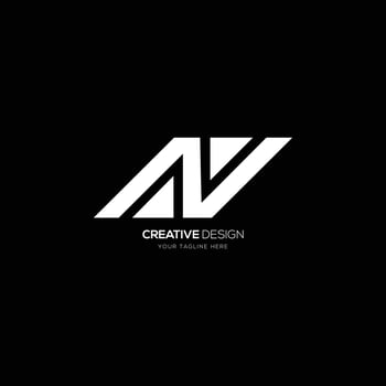 Letter design a v n creative monogram logo vector