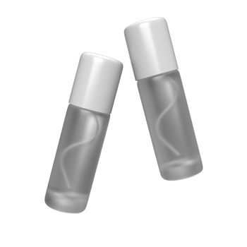 Blank white spray bottles for product mockup. 3D Render illustration png