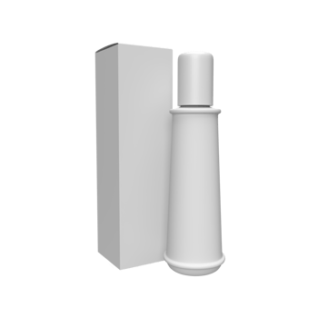 Blank white bottles for product mockup. 3D Render illustration png