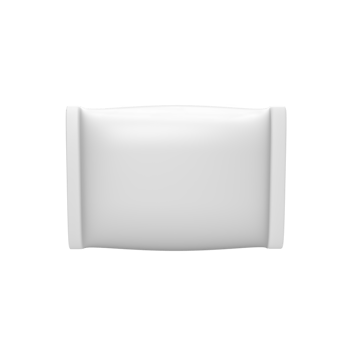 Blank white Package snack for product mockup. 3D Render illustration png