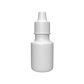 Blank white dropper bottles for product mockup. 3D Render illustration png