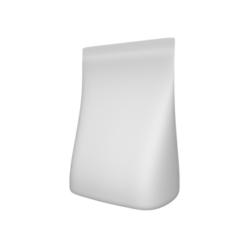 Blank white Package for product mockup. 3D Render illustration png