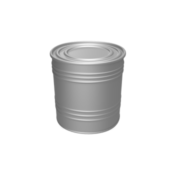 Blank Can for product mockup. 3D Render illustration png
