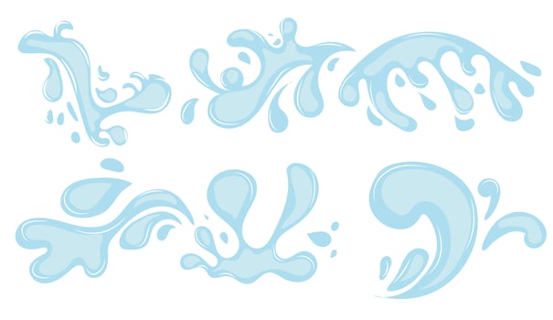 drops of water or oil. vector