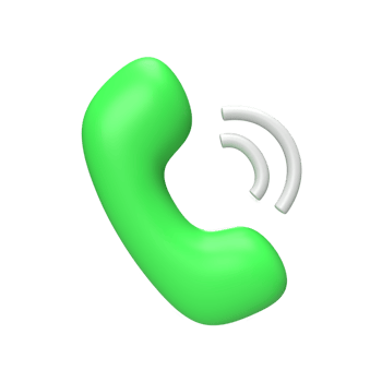 Phone call. 3d render png
