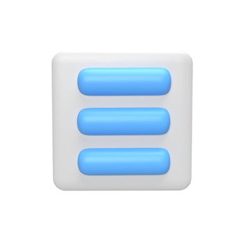 More icon. 3d render png