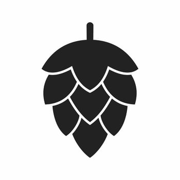 hop flat style icon vector