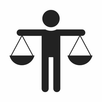 ethics flat icon vector