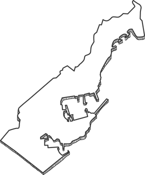 Hand Drawn of Monaco 3D Map png