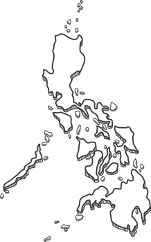 Hand Drawn of Philippines 3D Map png